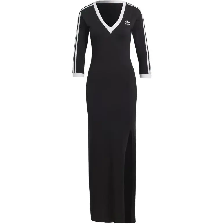 adidas originals Adicolor Classics 3-stripes Maxi Dress Black