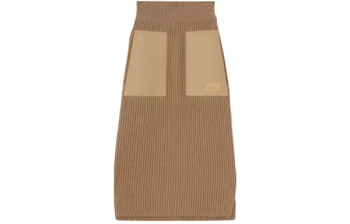 Burberry FW21 Long Skirt Women's Ginger Yellow