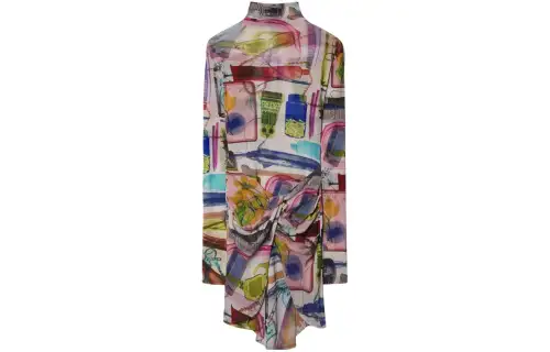 OFF-WHITE X-Ray-print twist-detail minidress
