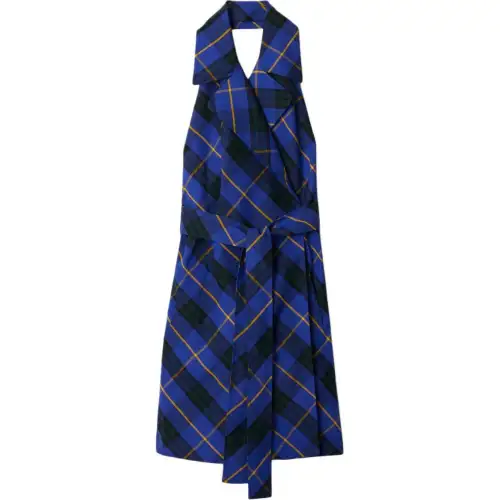 Burberry Sleeveless Dress Women's Bright Marine Blue
