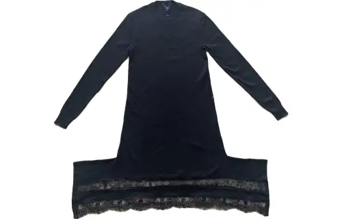 LOUIS VUITTON Long Sleeved Dress Women's Black