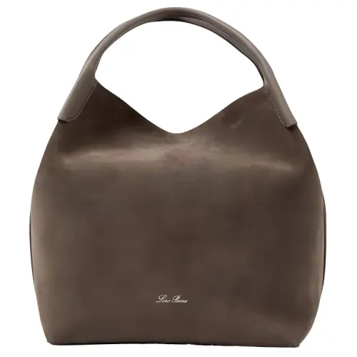Loro Piana Suede Tote Bag, Shopping Bag, Shoulder Bag, Handbag Medium Women's Cedar Brown