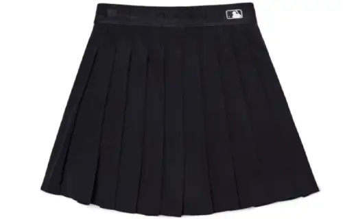 MLB Comfortable fashionable sports black mini-skirt for leisure, high waist
