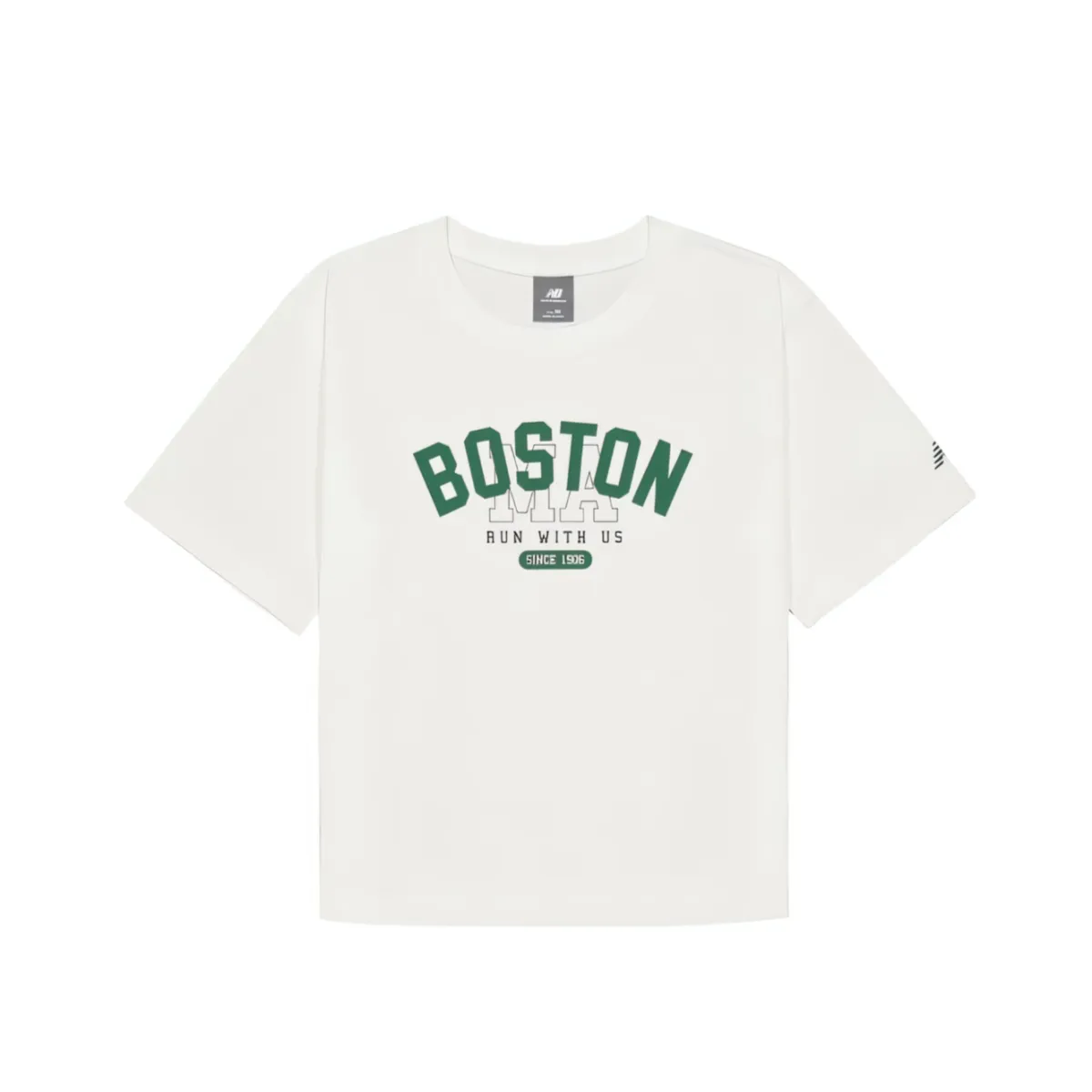 New Balance SS25 Drop Shoulder Sleeve T Shirt Women's White