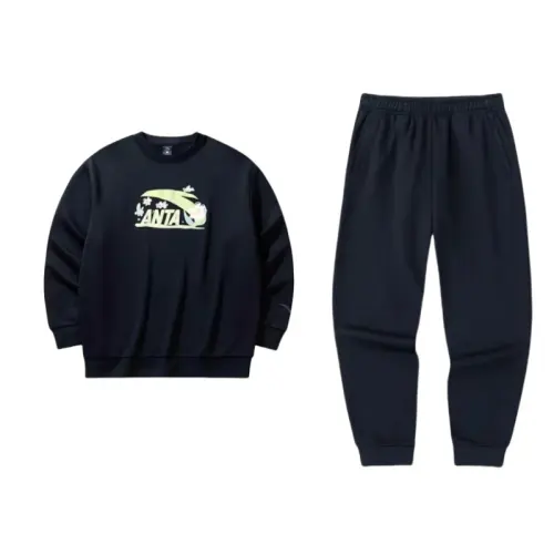 Anta Life Collection Sweatshirt Set Women's Black