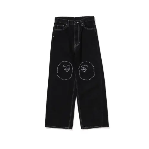 A BATHING APE Jeans Women's Moderate Straight Fit Pants