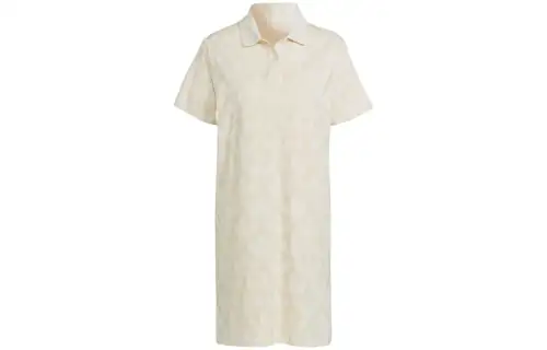 Adidas Originals Short Sleeved Dress Japan Version Women's Wonder White