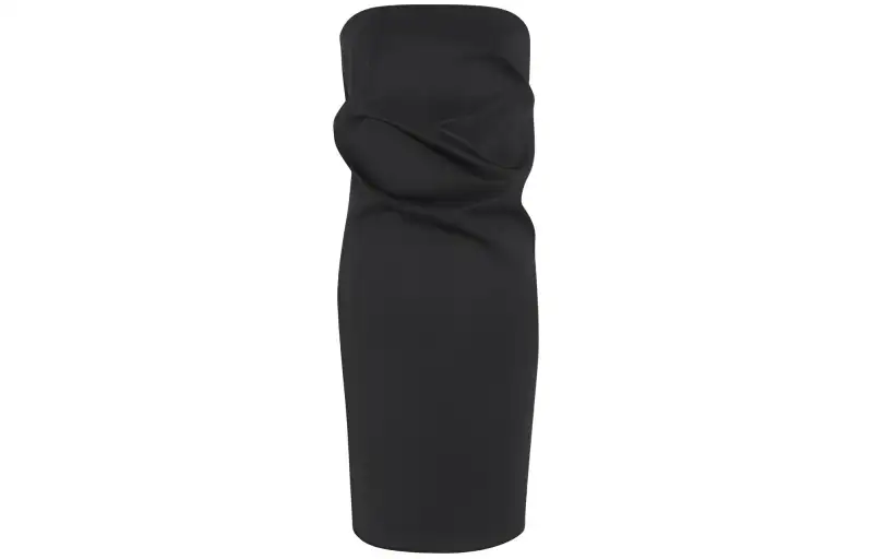 Saint Laurent Strapless Pencil Dress