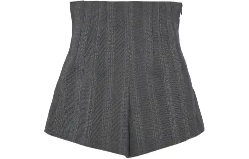 Prada wool pleated shorts