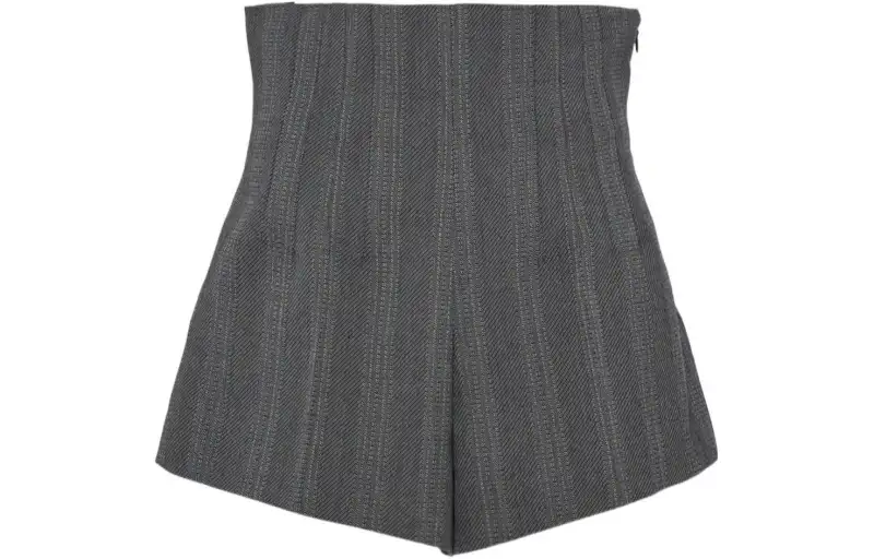 Prada wool pleated shorts