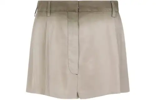 PRADA Logo Patch Wide-Leg Shorts