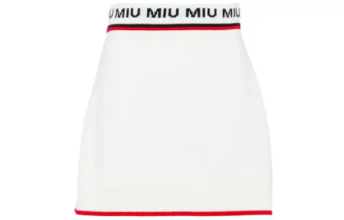 MIU MIU Casual Short Skirts Women's White