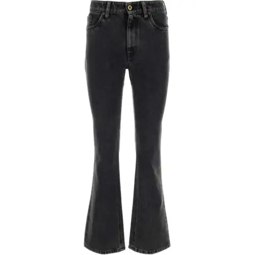 MIU MIU Jeans Women's Black Moderate Flared Pants