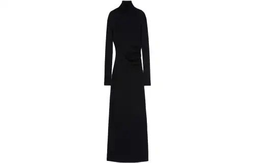 Loro Piana Long Sleeved Dress Women's Black