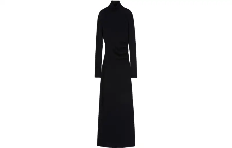 Loro Piana Long Sleeved Dress Women's Black