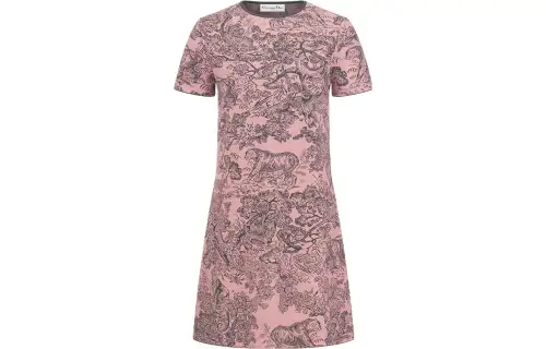 DIOR SS23 Short Sleeved Dress Women's Pink