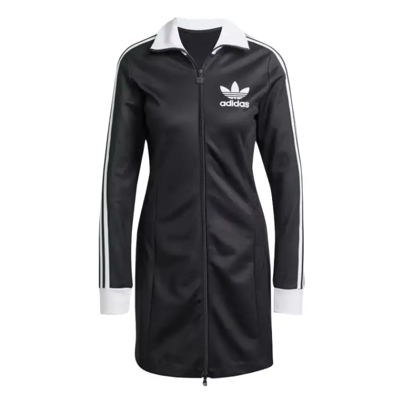 Adidas Originals ADICOLOR 3 STRIPES Long Sleeved Dress Women's Black