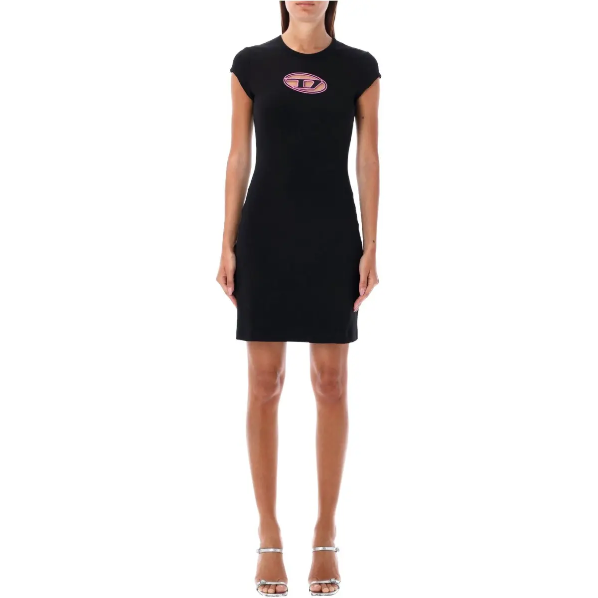 DIESEL D Angiel Logo Cut Out Mini Dress