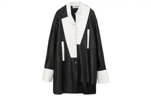 LOEWE Long Sleeved Dresses Women's Black Moderate Mid Length