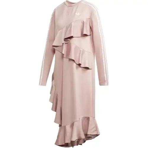 Adidas Originals ruffled asymmetric dress