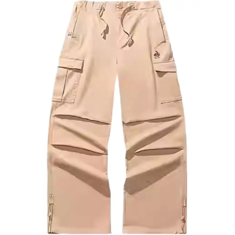Anta x Kirsh Life Collection Cargo Pants Women's Cream Apricot Coffee