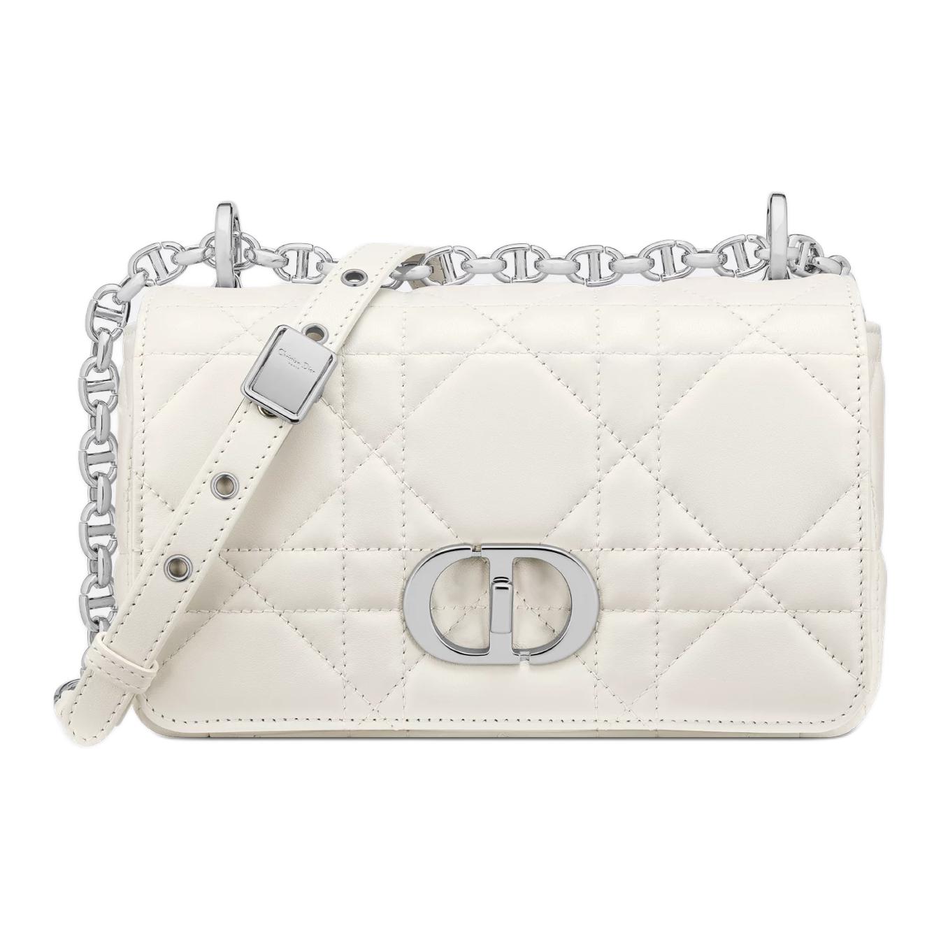 Женская сумка Dior DIOR CaroCD (молочно-белая)
