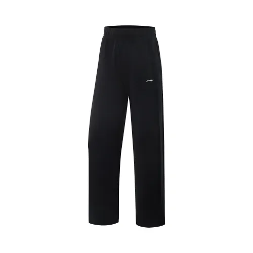 Li Ning Fitness Series Knitted Sweatpants Women's Black