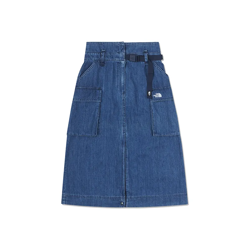 THE NORTH FACE Urban Exploration Denim Long Skirt Women's Blue