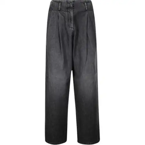 Golden Goose Deluxe Brand High Waist Pleated Wide Leg Jeans
