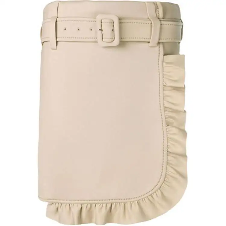PRADA FW21 Casual Short Skirts Women's Khaki