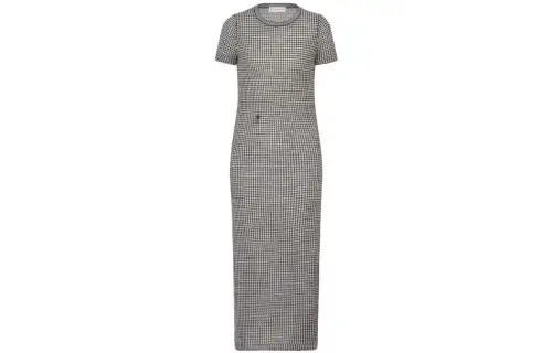 DIOR FW23 Short Sleeved Dress Women's Black