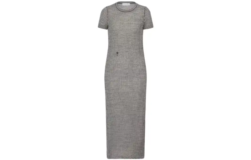 DIOR FW23 Short Sleeved Dress Women's Black