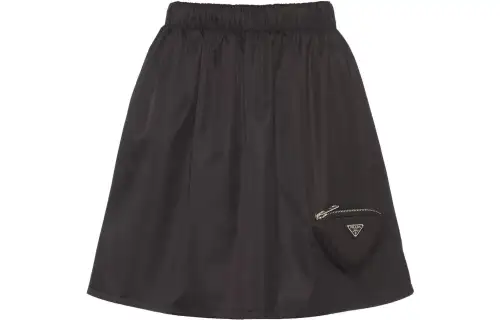 PRADA Re Nylon Pouch Mini Skirt Black