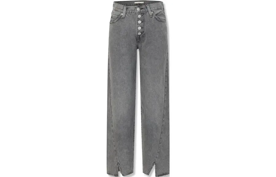 Levi's Jeans Women's Gray Moderate Wide Leg Pants