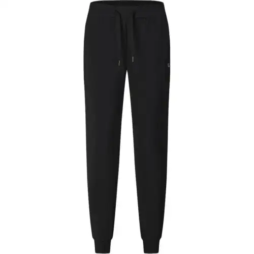 FILA Fitness Fleece Lined Casual Fashion Comfortable Solid Color Knitted Sweatpants Women's Pitch Black