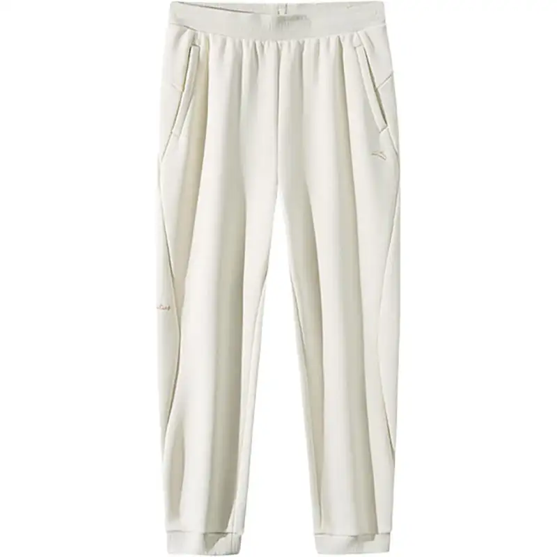 Anta Variety Training Collection Knitted Sweatpants Women's White Tea Brown