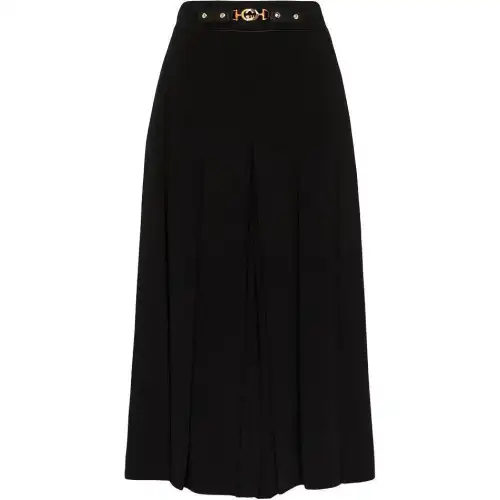 【Previous Season】horsebit-embellished pleated culottes