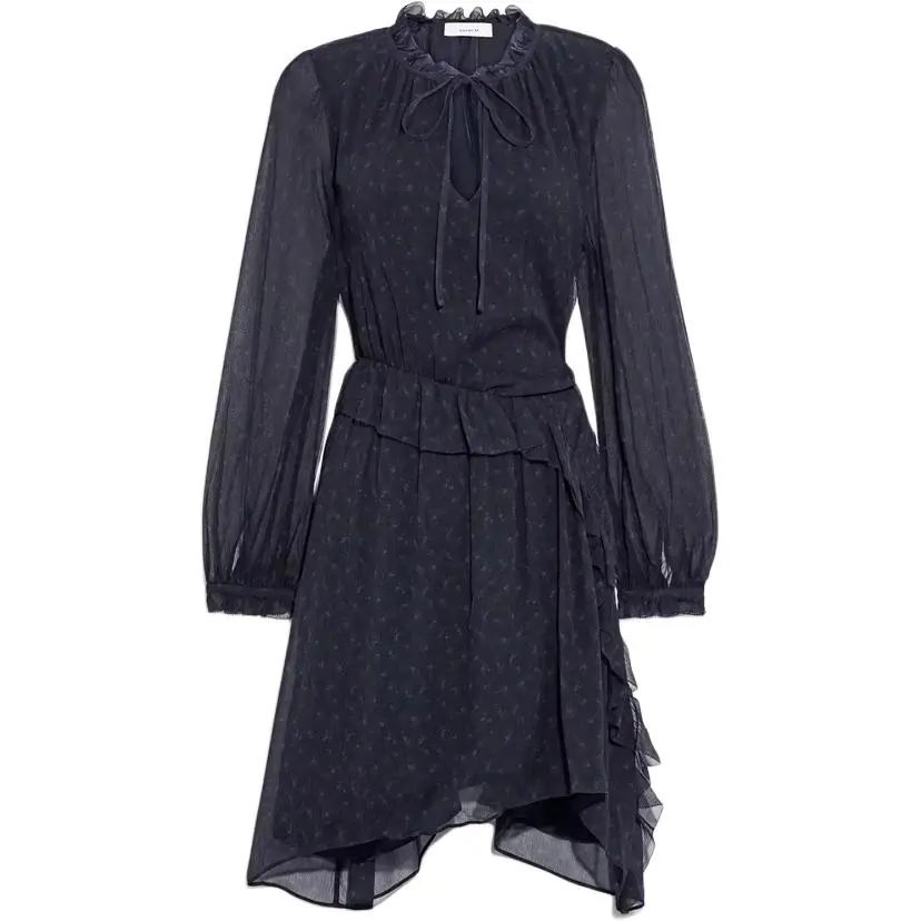 COACH Long Sleeved Dress Women's Marine Blue