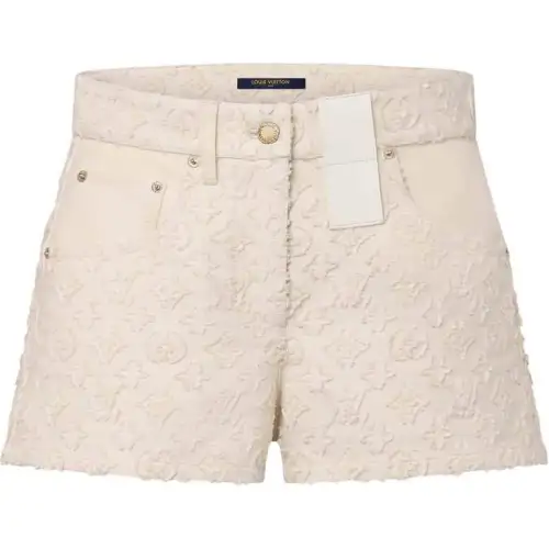 LOUIS VUITTON Monogram Fil Coupé Mini Shorts
