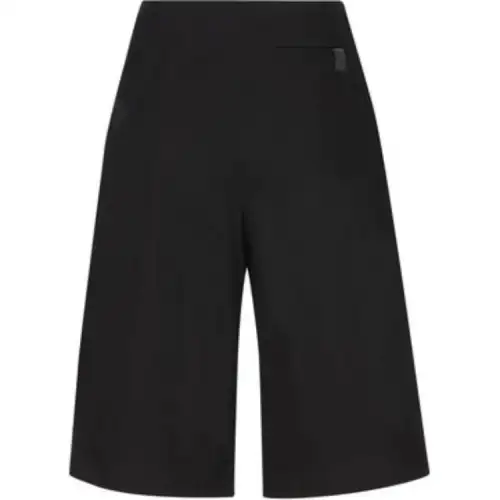 LOEWE Logo Patch Pleated Bermuda Shorts