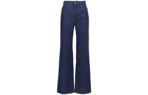 Loro Piana Jeans Women's Blue Moderate Flared Pants