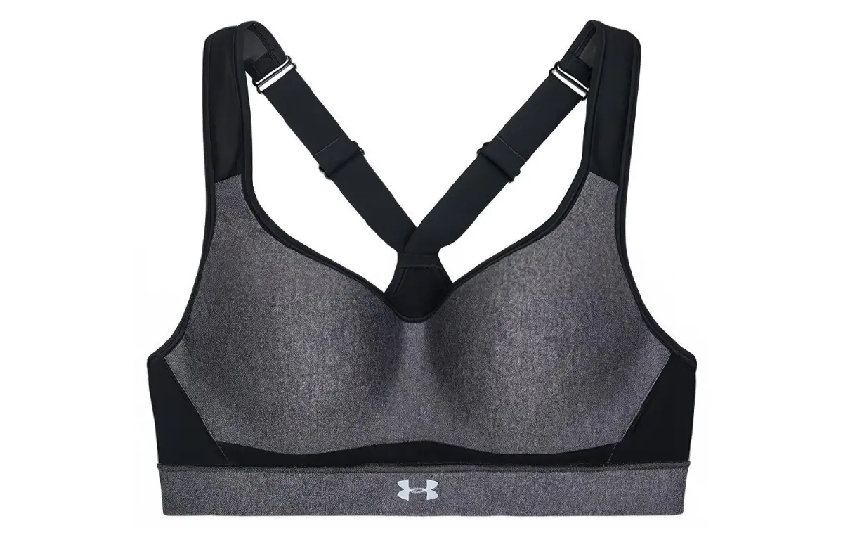 Under Armour HeatGear Sports Underwear Women's Carbon Heather Light Gray Moderate