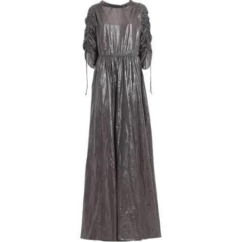Bottega Veneta Short Sleeved Dress Women's Gray