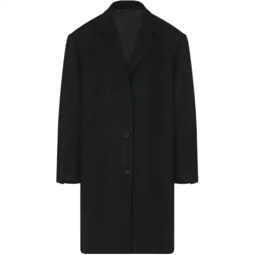 THE ROW Single Breasted V-Neck Coat