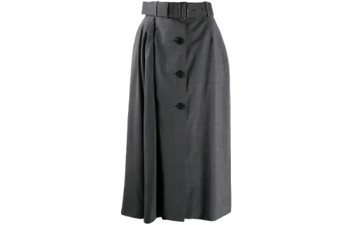 PRADA FW21 Casual Long Skirt Women's Gray