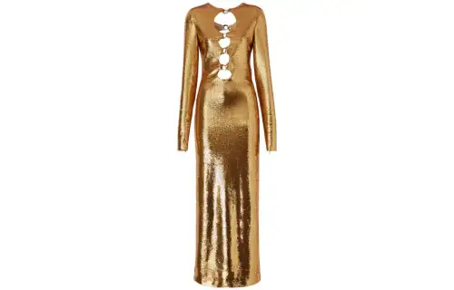 Burberry SS23 Long Sleeved Dress Women's Gold
