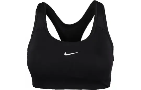 Nike Swoosh Dri-FIT Women's Medium-Support One-Piece Padded Sports Bra Black