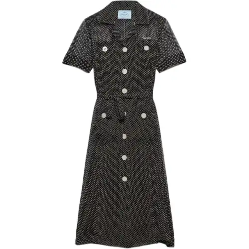 PRADA Polka dot Shirt Dress