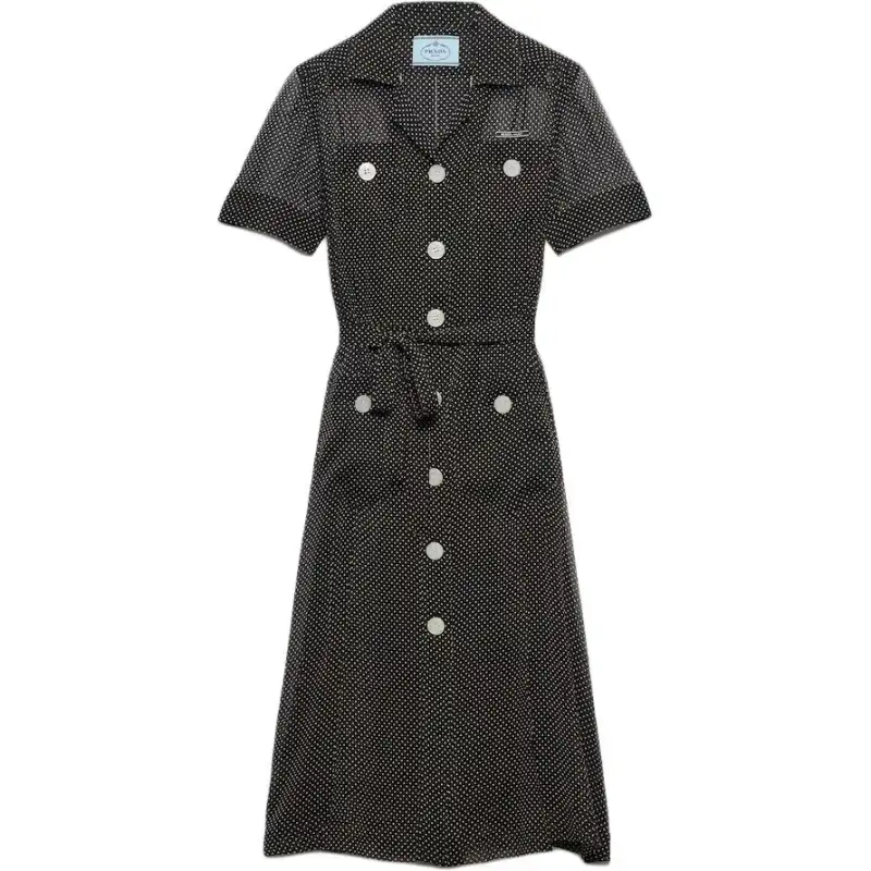 PRADA Polka dot Shirt Dress