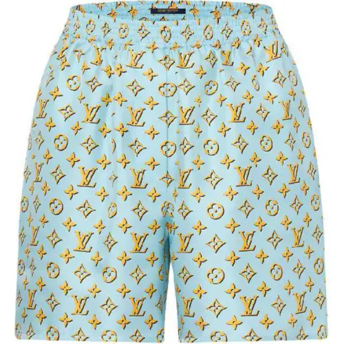 LOUIS VUITTON FW24 Casual Shorts Women's Cyan